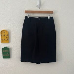 Anthropologie Black Pencil Skirt